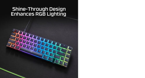 HP HyperX Pudding Keycaps 2 - Full Key Set - PBT - Black (US Layout)