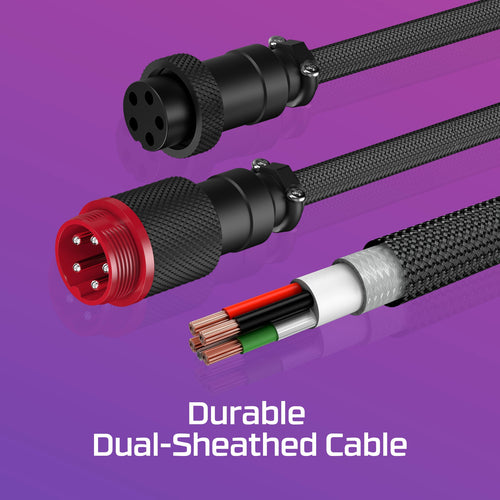 HyperX 6J682AA keyboard/mouse cable Purple 1.37 m
