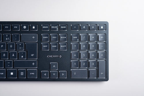 CHERRY KW 9100 SLIM keyboard Universal RF Wireless + Bluetooth QWERTY English Black