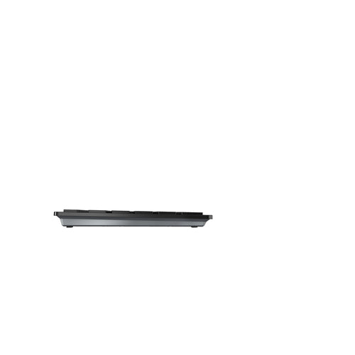 CHERRY DW 9500 SLIM keyboard Mouse included Universal RF Wireless + Bluetooth AZERTY French Black, Grey