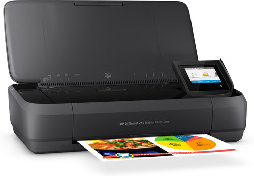 HP OfficeJet 250 Mobile Wireless All-in-One Color Printer, Copier, Scanner