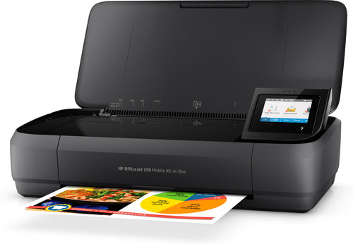 HP OfficeJet 250 Mobile Wireless All-in-One Color Printer, Copier, Scanner