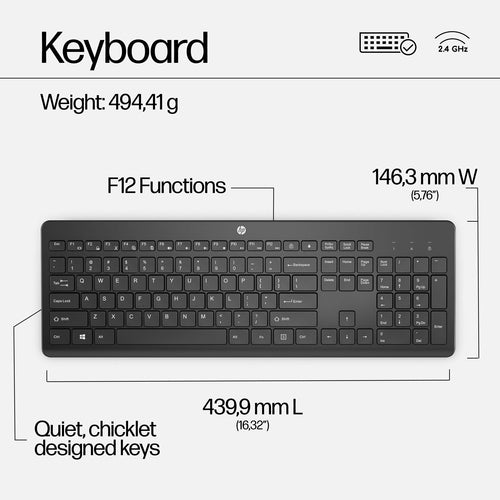 HP 230 Wireless Mouse and Keyboard Combo