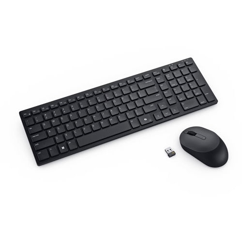 DELL KM555 keyboard Mouse included Universal RF Wireless + Bluetooth QWERTY US International Black