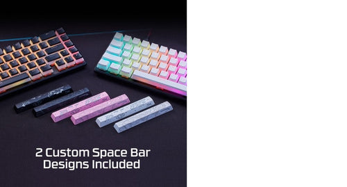 HP HyperX Pudding Keycaps 2 - Full Key Set - PBT - Black (US Layout)