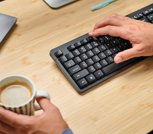 Trust TKM-360 keyboard Mouse included Office RF Wireless QWERTY UK English Black