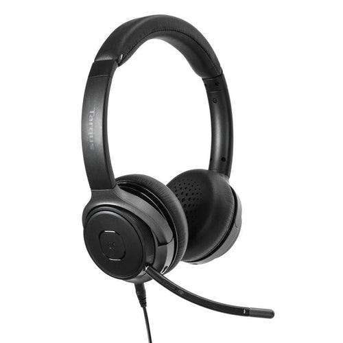Targus AEH104GL headphones/headset Wired & Wireless Head-band Calls/Music USB Type-C Bluetooth Black