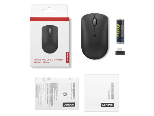 Lenovo 400 mouse Ambidextrous RF Wireless Optical 2400 DPI