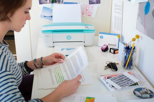 HP DeskJet 3760 All-in-One Printer, Color, Printer for Home, Print, copy, scan, wireless, Wireless; Instant Ink eligible; Print from phone or tablet; Scan to PDF