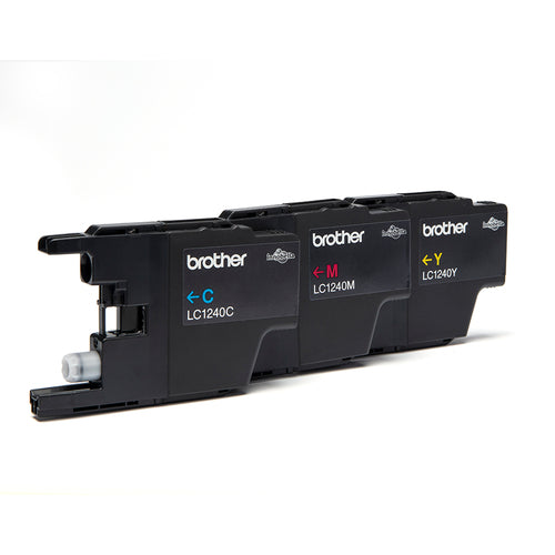 Brother LC1240RBWBP ink cartridge 3 pc(s) Original Cyan, Magenta, Yellow