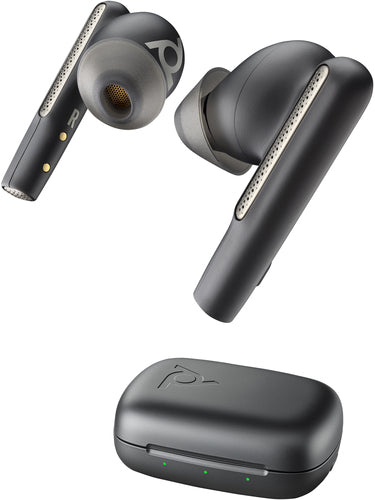 POLY Voyager Free 60 UC M Carbon Black Earbuds +BT700 USB-C Adapter +Basic Charge Case