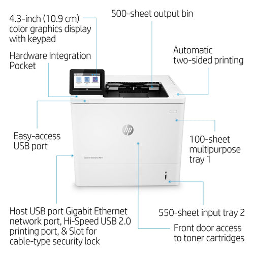 HP LaserJet Enterprise M611dn, Print, Two-sided printing