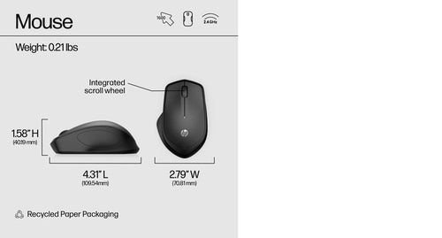 HP 280 Silent Wireless Mouse