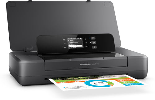 HP Officejet 200 Mobile Printer, Color, Printer for Small office, Print, Front-facing USB printing