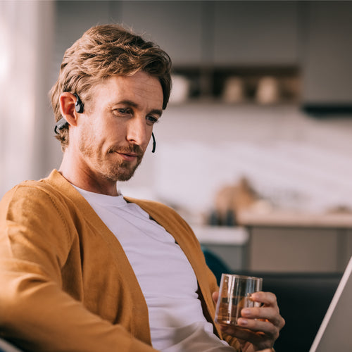 SHOKZ OpenComm UC - Black Headset Wireless Ear-hook Office/Call center Bluetooth