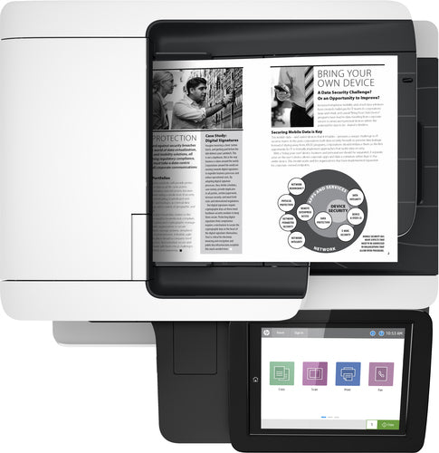 HP LaserJet Enterprise MFP M528dn, Print, copy, scan and optional fax, Front-facing USB printing; Scan to email; Two-sided printing; Two-sided scanning