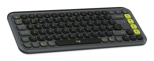 Logitech POP Icon Combo keyboard Mouse included Universal Bluetooth QWERTY UK English Graphite, Green