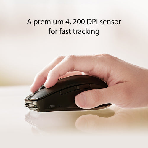 ASUS MD200 /BK mouse Office Ambidextrous RF Wireless + Bluetooth Optical 4200 DPI