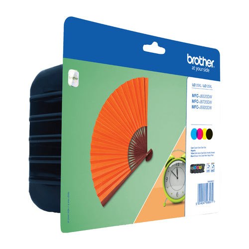 Brother LC129XLVALBP ink cartridge 4 pc(s) Original Black, Cyan, Maroon, Yellow