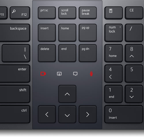 DELL KB900 keyboard RF Wireless + Bluetooth QWERTY UK English Graphite