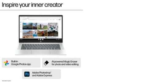 HP Chromebook 14a-nf0003na Intel® N N100 35.6 cm (14