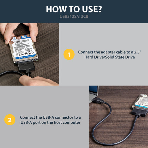 StarTech.com USB 3.1 to 2.5