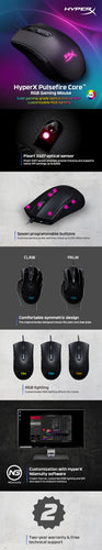 HyperX Pulsefire Core - Gaming Mouse (Black)