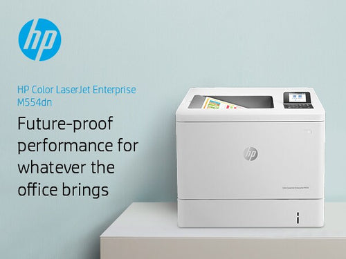 HP Color LaserJet Enterprise M554dn Printer, Print, Front-facing USB printing; Two-sided printing