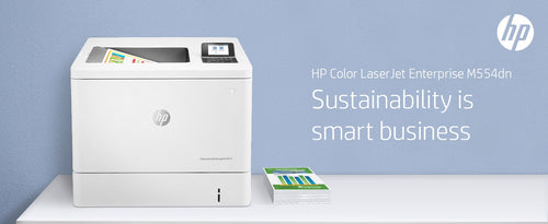 HP Color LaserJet Enterprise M554dn Printer, Print, Front-facing USB printing; Two-sided printing