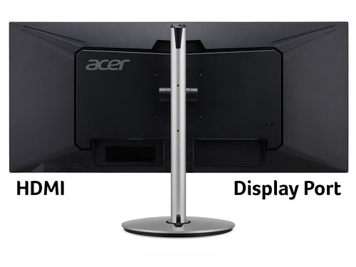 Acer CB2 CB342CKsmiiphzx 34 inch UWQHD Ultrawide Monitor (IPS Panel, FreeSync, 75Hz, 1ms, HDR 10, Height Adjustable Stand, DP, HDMI, USB Hub, Silver/Black)