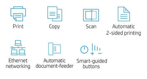 HP LaserJet MFP M234sdn Printer, Black and white, Printer for Small office, Print, copy, scan, Scan to email; Scan to PDF