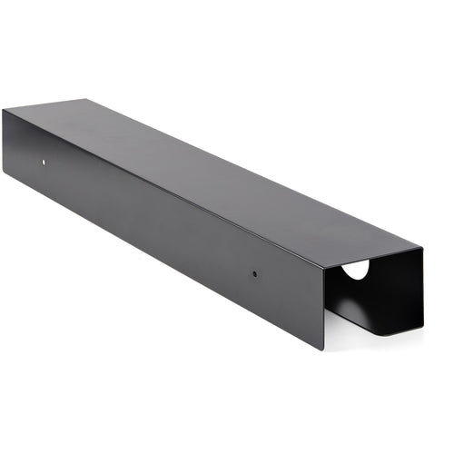 StarTech.com Under Desk Cable Management Tray - Office/Standing Desk Cable Tray Organizer - Desk/Table Mount Holder for Cords/Wire/Power Strip - Computer Cable Manager - 23-1/2