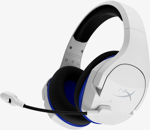 HyperX Cloud Stinger Core - Wireless Gaming Headset (White-Blue) - PS5-PS4 Head-band Blue, White
