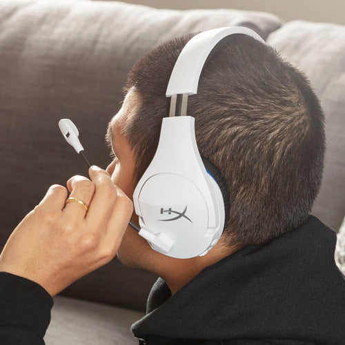 HyperX Cloud Stinger Core - Wireless Gaming Headset (White-Blue) - PS5-PS4 Head-band Blue, White