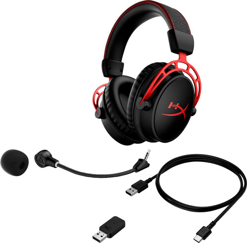 HyperX Cloud Alpha - Wireless Gaming Headset (Black-Red) Head-band Black, Red