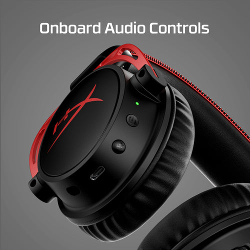 HyperX Cloud Alpha - Wireless Gaming Headset (Black-Red) Head-band Black, Red