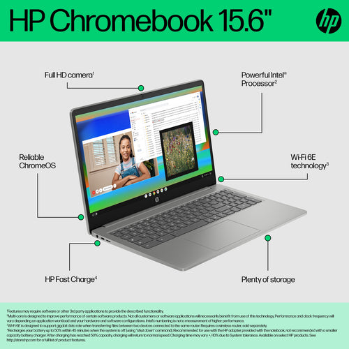 HP Chromebook 15a-nb0004na 39.6 cm (15.6
