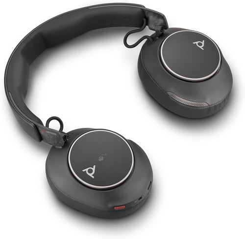POLY Voyager Surround 80 UC Microsoft Teams Certified USB-C Headset +USB-C/A Adapter Wireless Head-band Music/Everyday USB Type-C Bluetooth Black